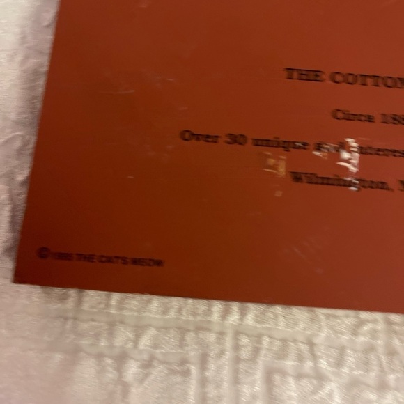Cat’s Meow Shelf Sitter The Cotton Exchange Wilmington NC 1995 - Picture 5 of 6